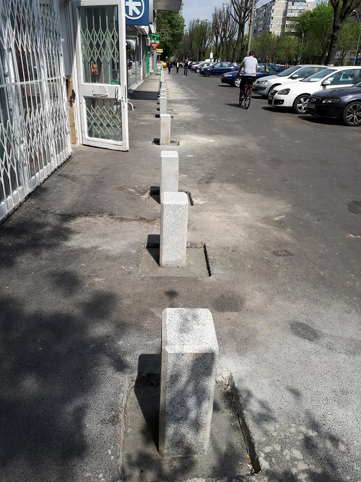 borduri verticale bulevardul Obregia